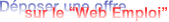 Envoyer une offre sur le WebEmploi